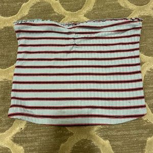 Abercrombie & Fitch Size Small Blue/ Red Tube Top